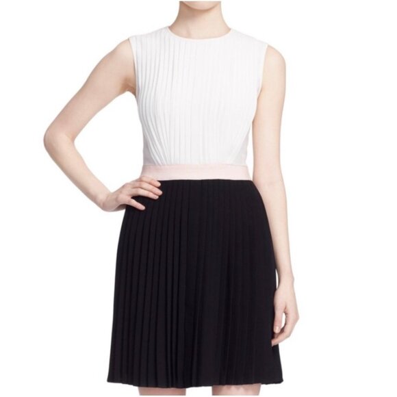 Ted Baker Dresses & Skirts - Ted Baker Glina Women Pleated Color Block Dress Size 2